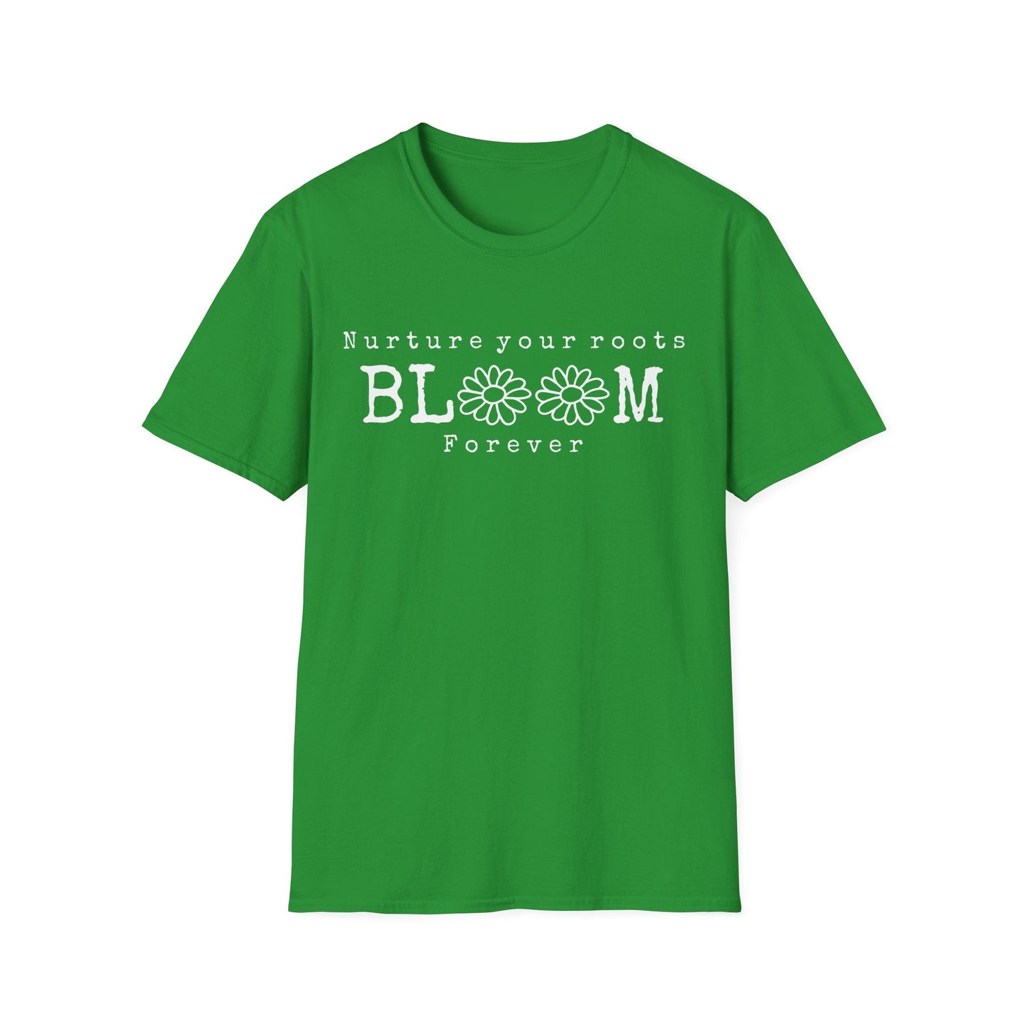"Nurture Your Roots, Bloom Forever" Sketch Daisies  – T-shirt