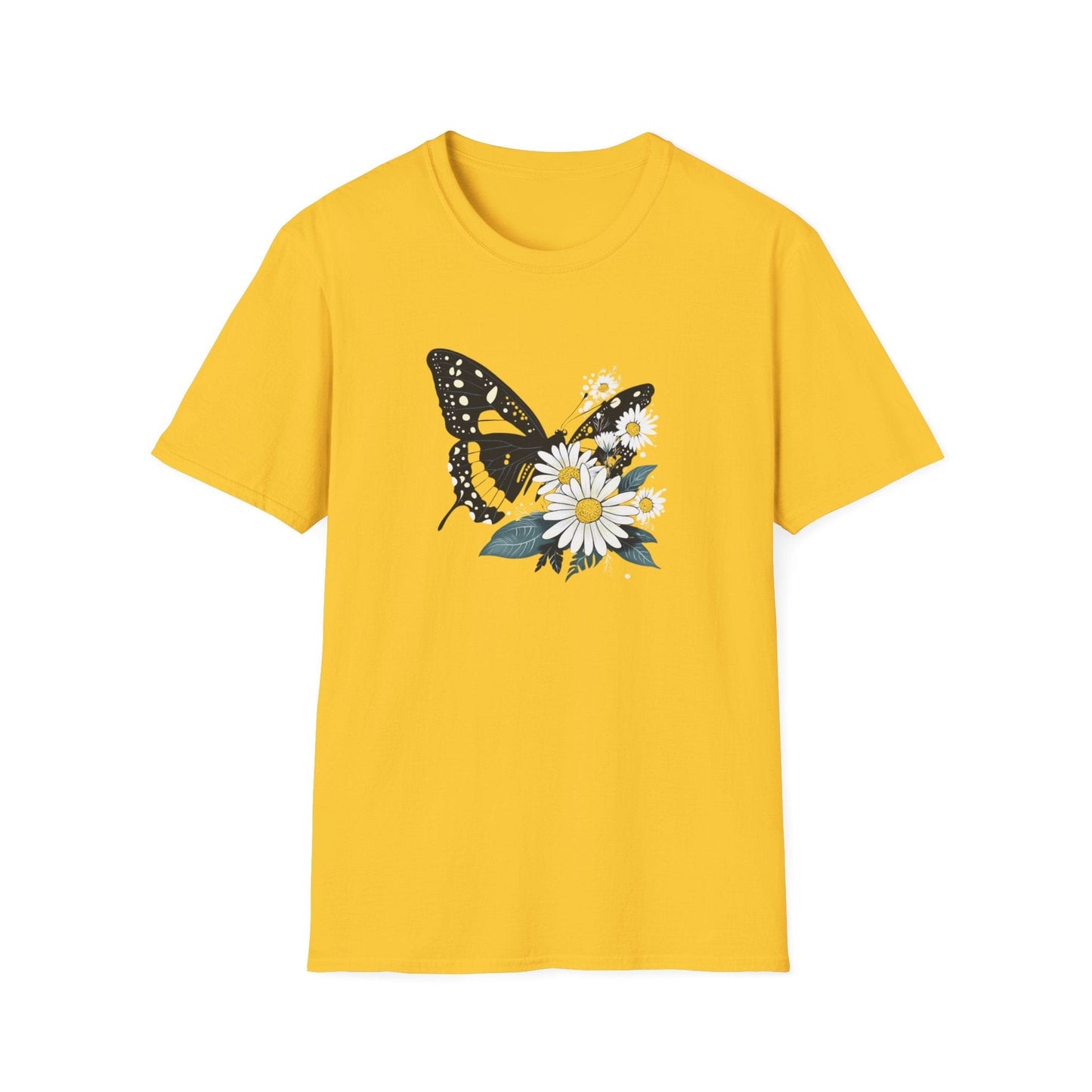 Butterfly and Daisies  – T-shirt