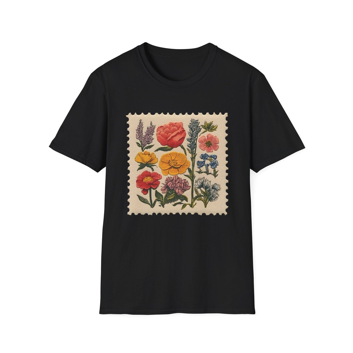 Floral Stamp  – T-shirt