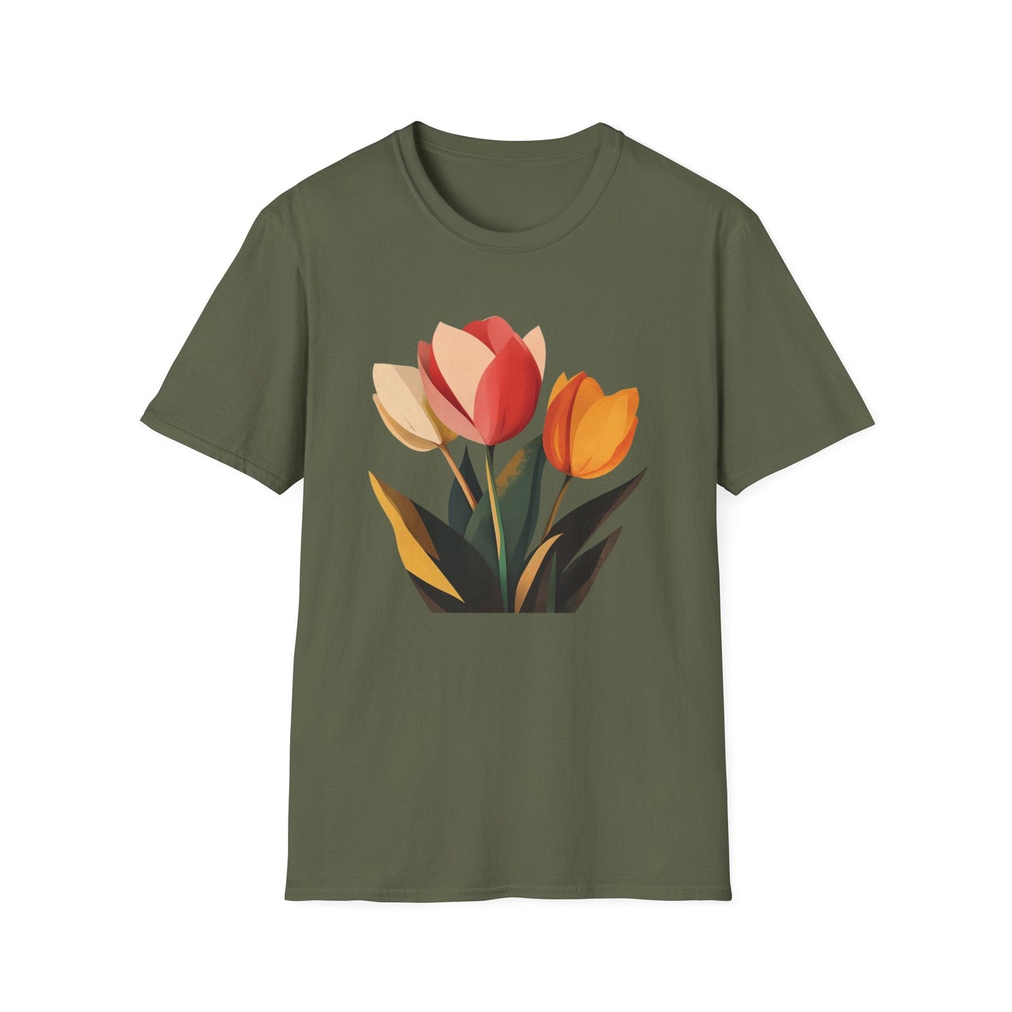 Multi Color Flowers  – T-shirt