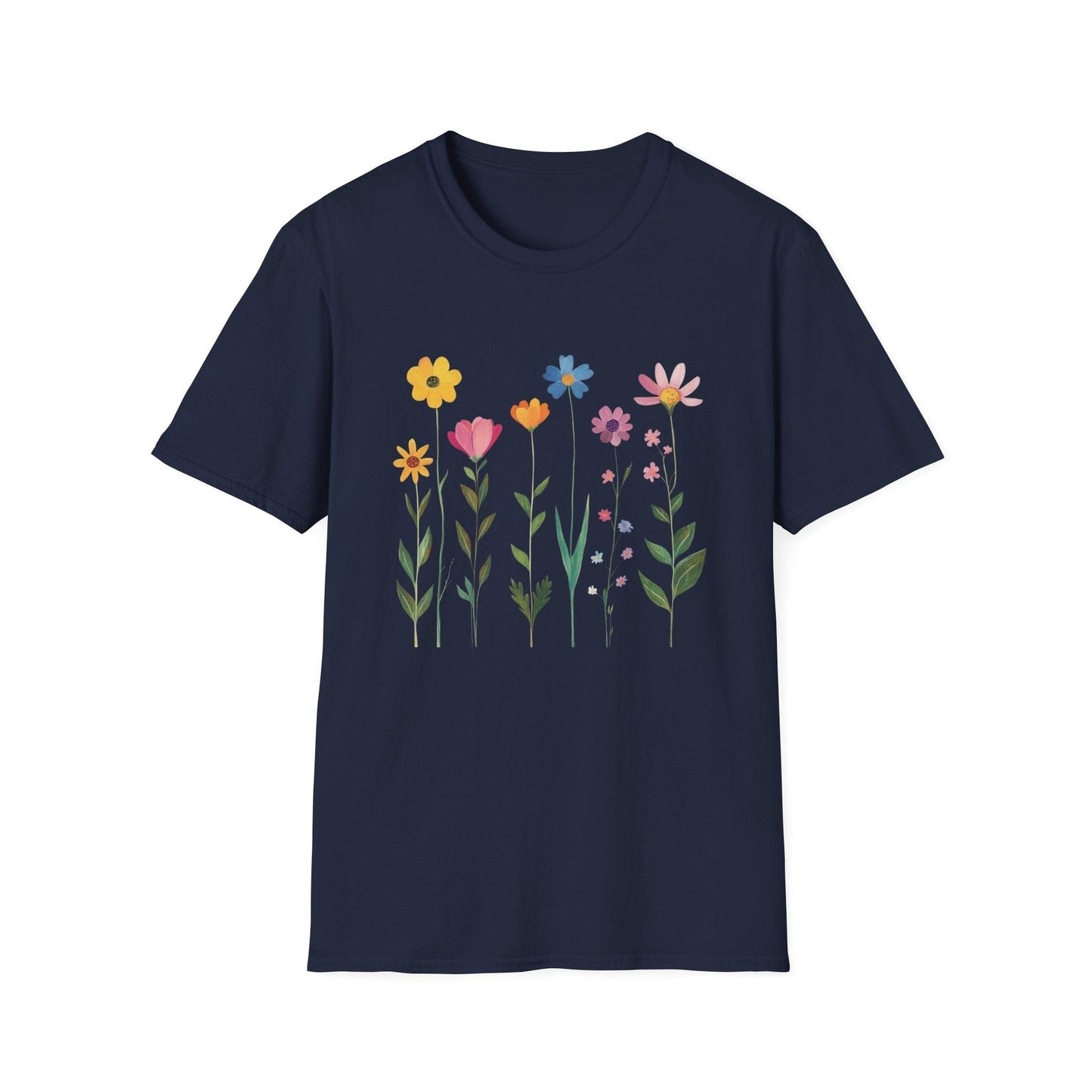 Burst of Colorful Flowers  – T-shirt