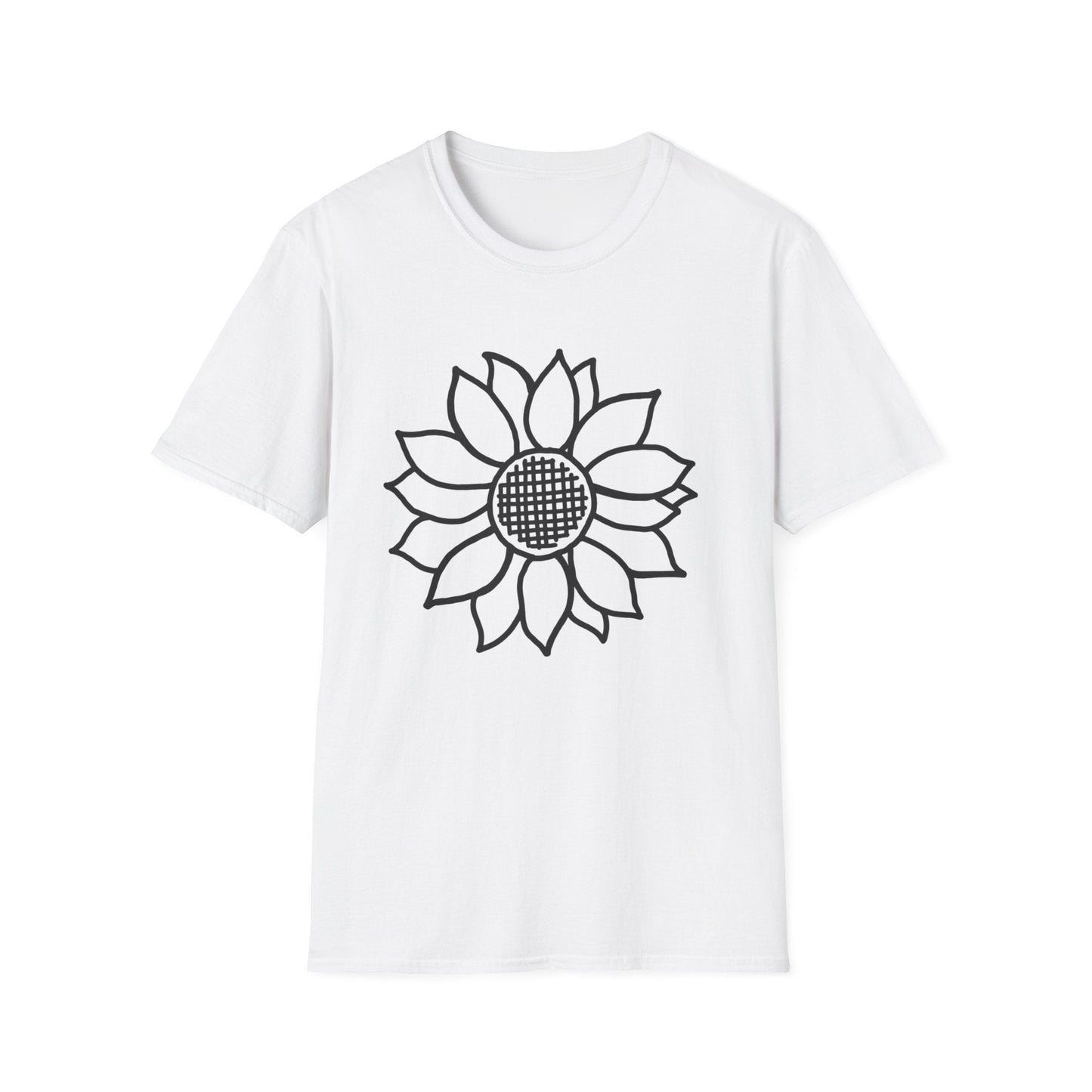 Criss Cross Sunflower  – T-shirt