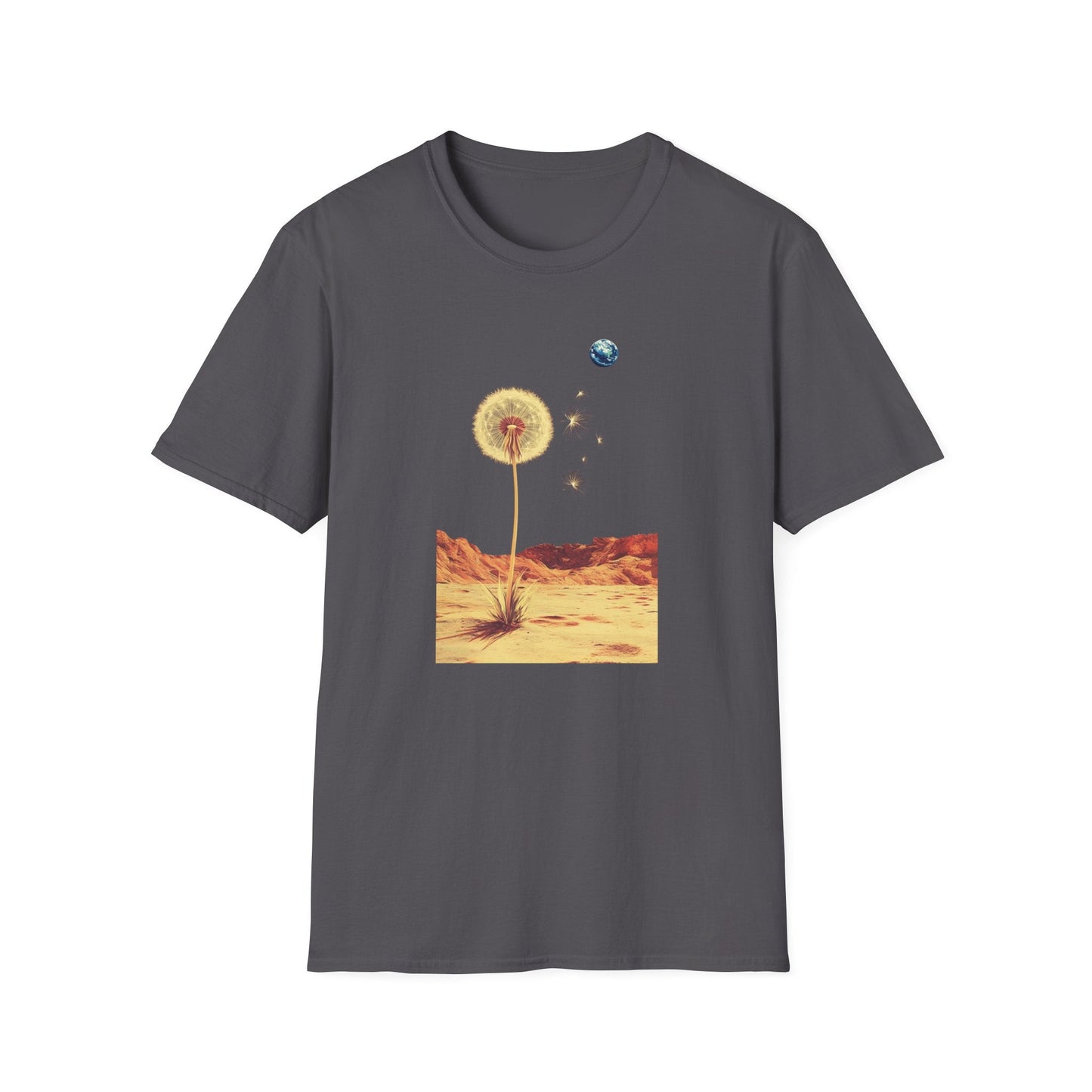 Dandelion Pappi Distant Earth – Terraforming of Mars  – T-shirt
