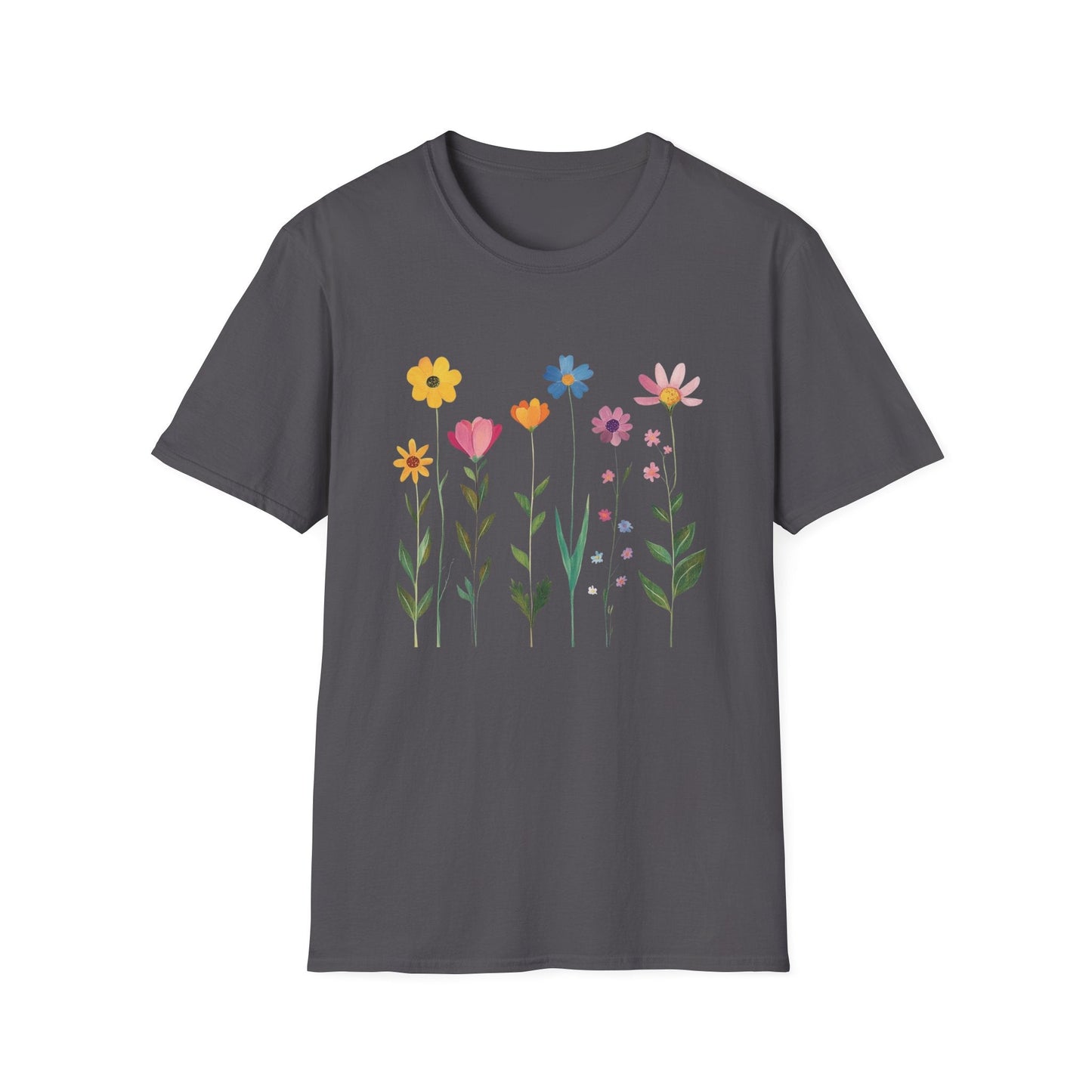 Burst of Colorful Flowers  – T-shirt