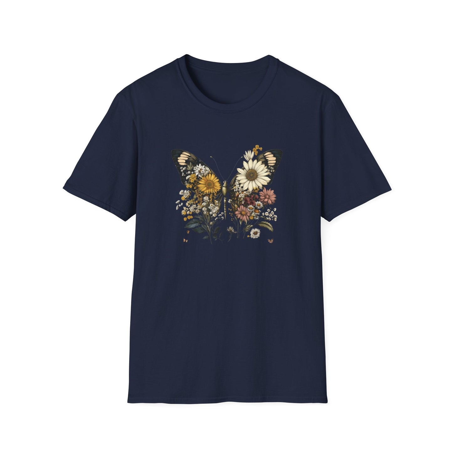 Flowers & Butterfly – T-shirt