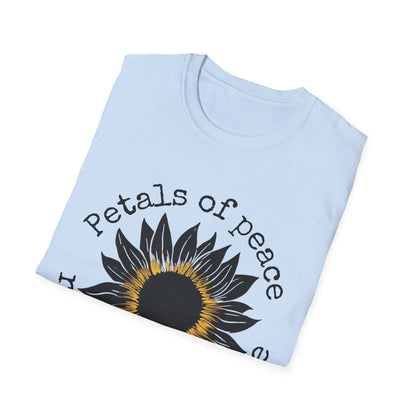 "Petals of Peace, Roots of Resilience" Black & Yellow Sunflower