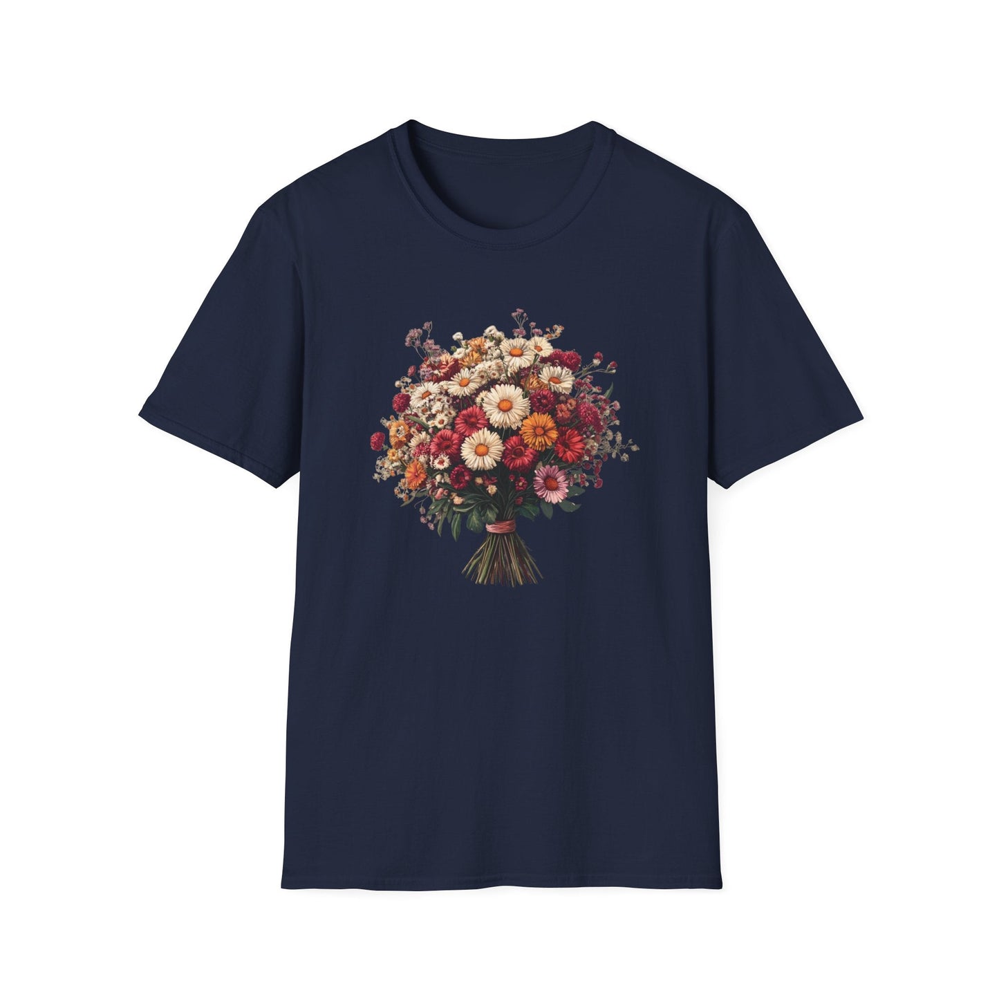 Bouquet  of Daisies of Many Colors  – T-shirt