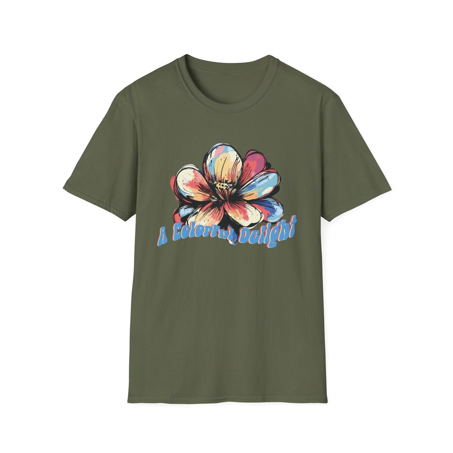 A Colorful Delight Flower  – T-shirt