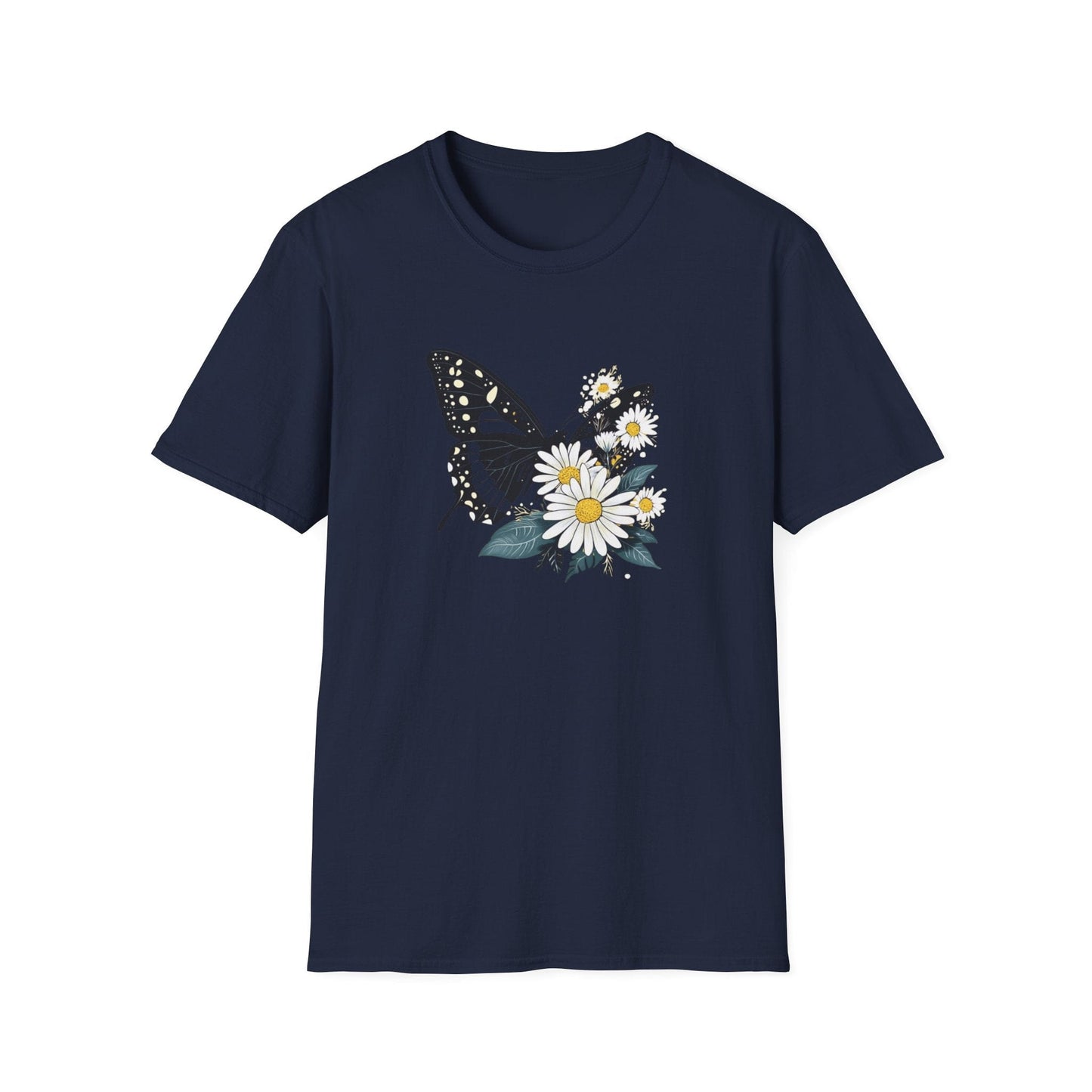 Butterfly and Daisies  – T-shirt
