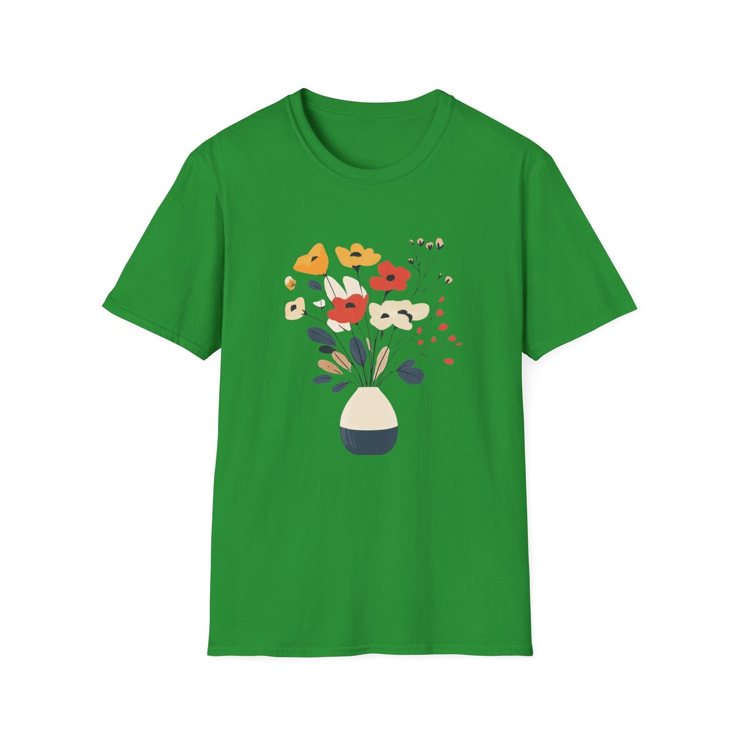 Warm Coloured Flowers in a Vase  – T-shirt