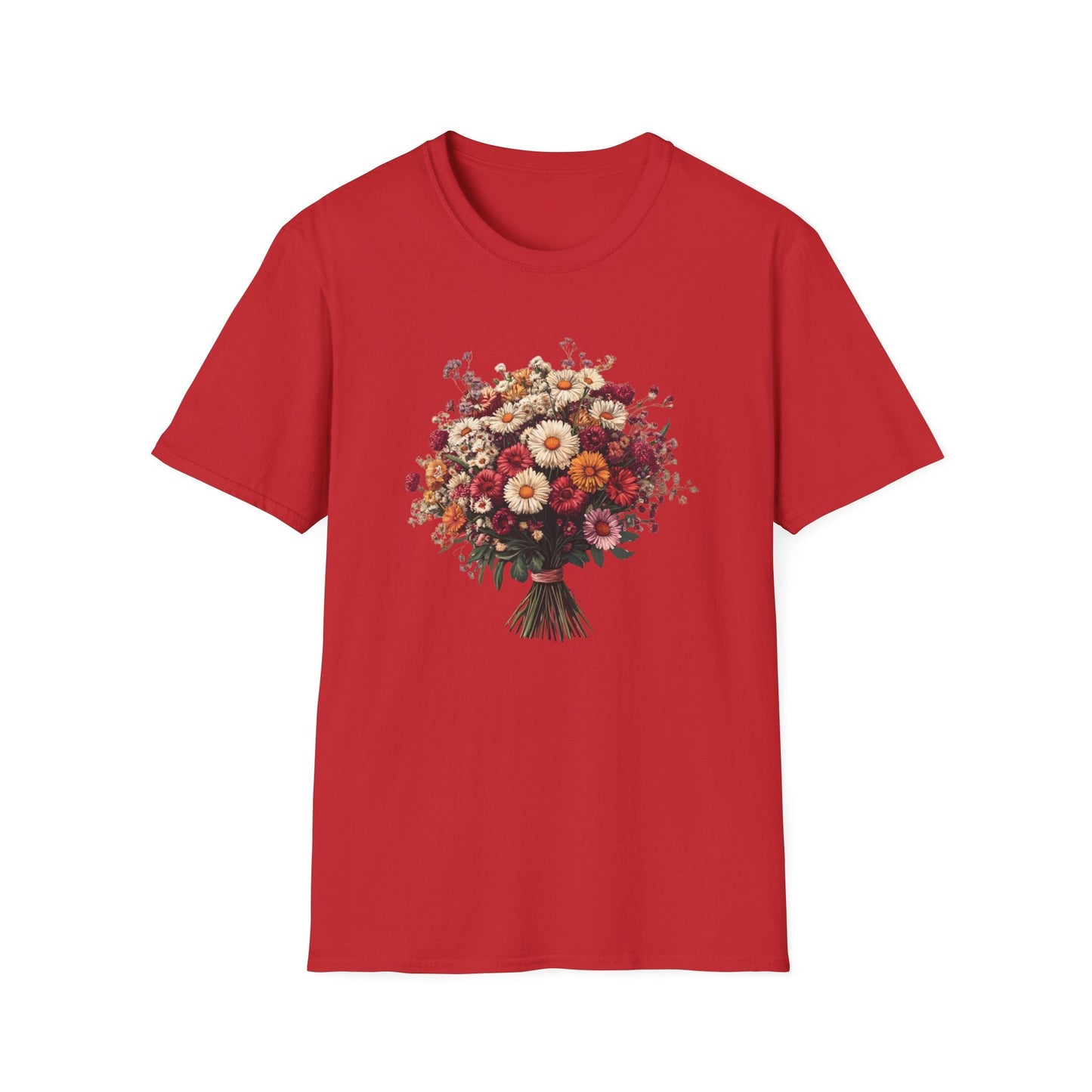 Bouquet  of Daisies of Many Colors  – T-shirt