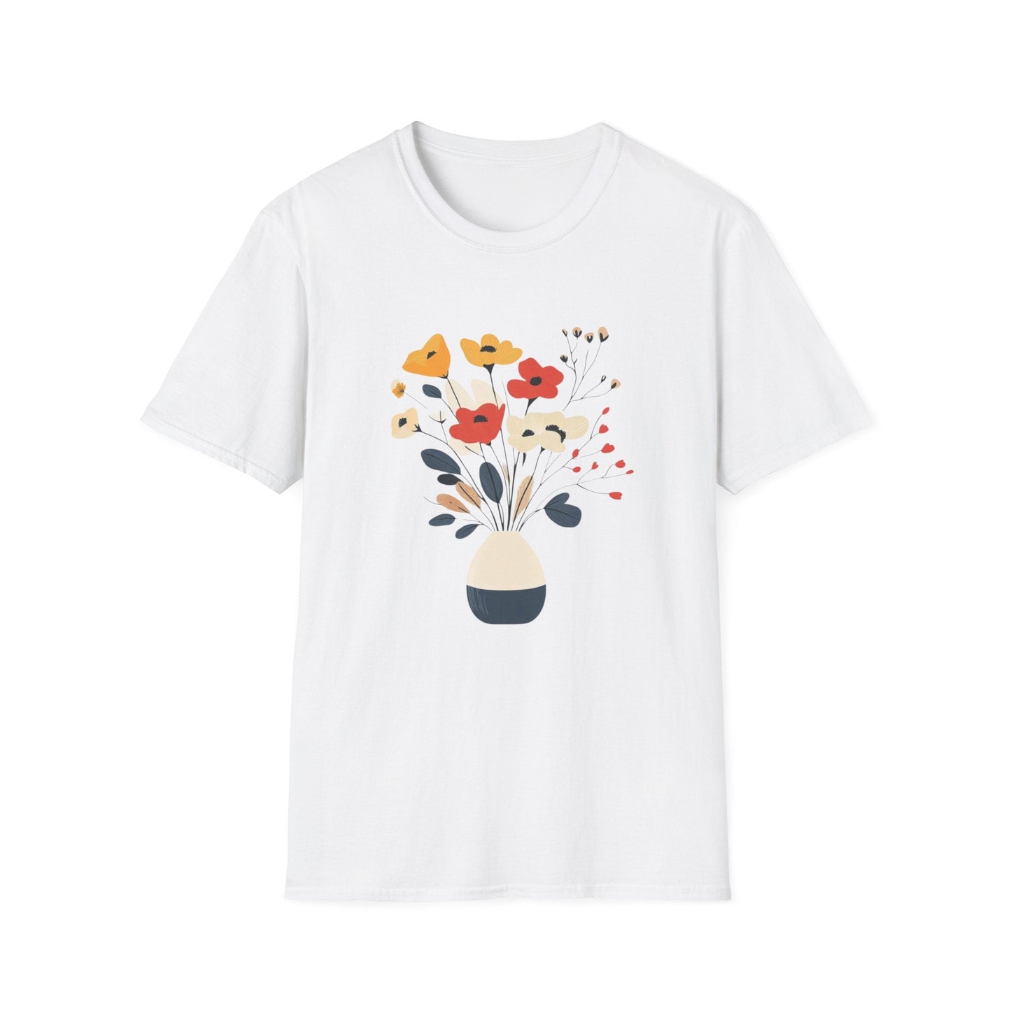 Warm Coloured Flowers in a Vase  – T-shirt