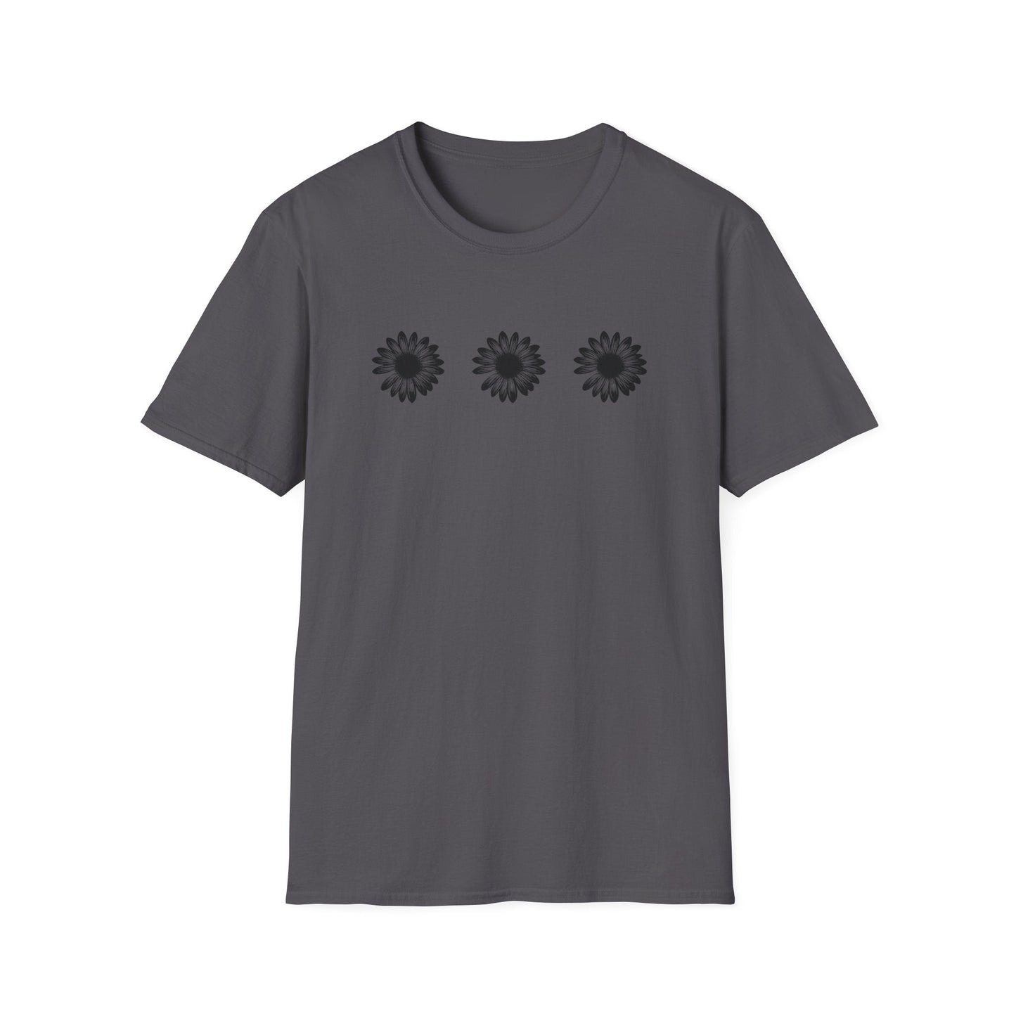 Triple Black Daisies  – T-shirt