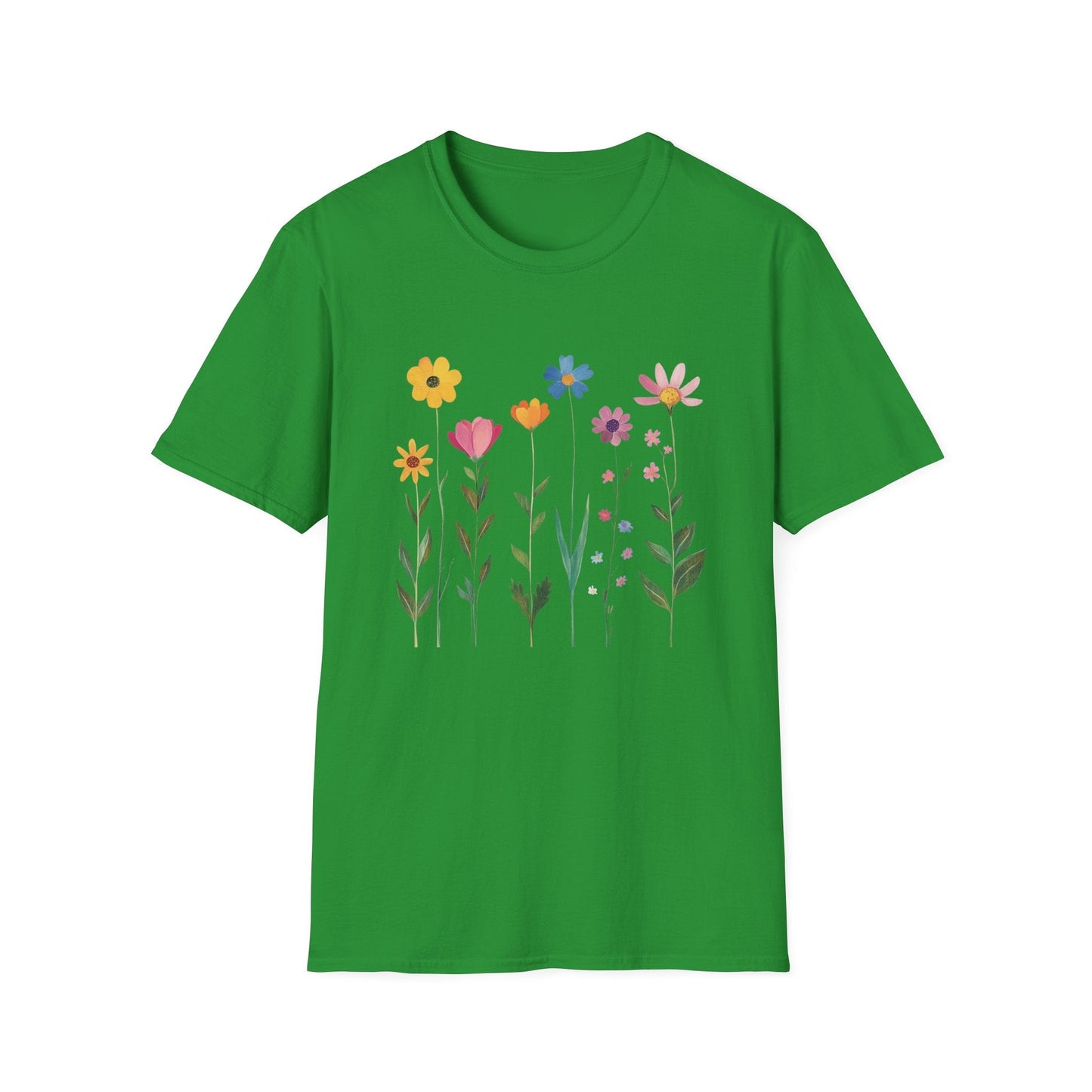 Burst of Colorful Flowers  – T-shirt