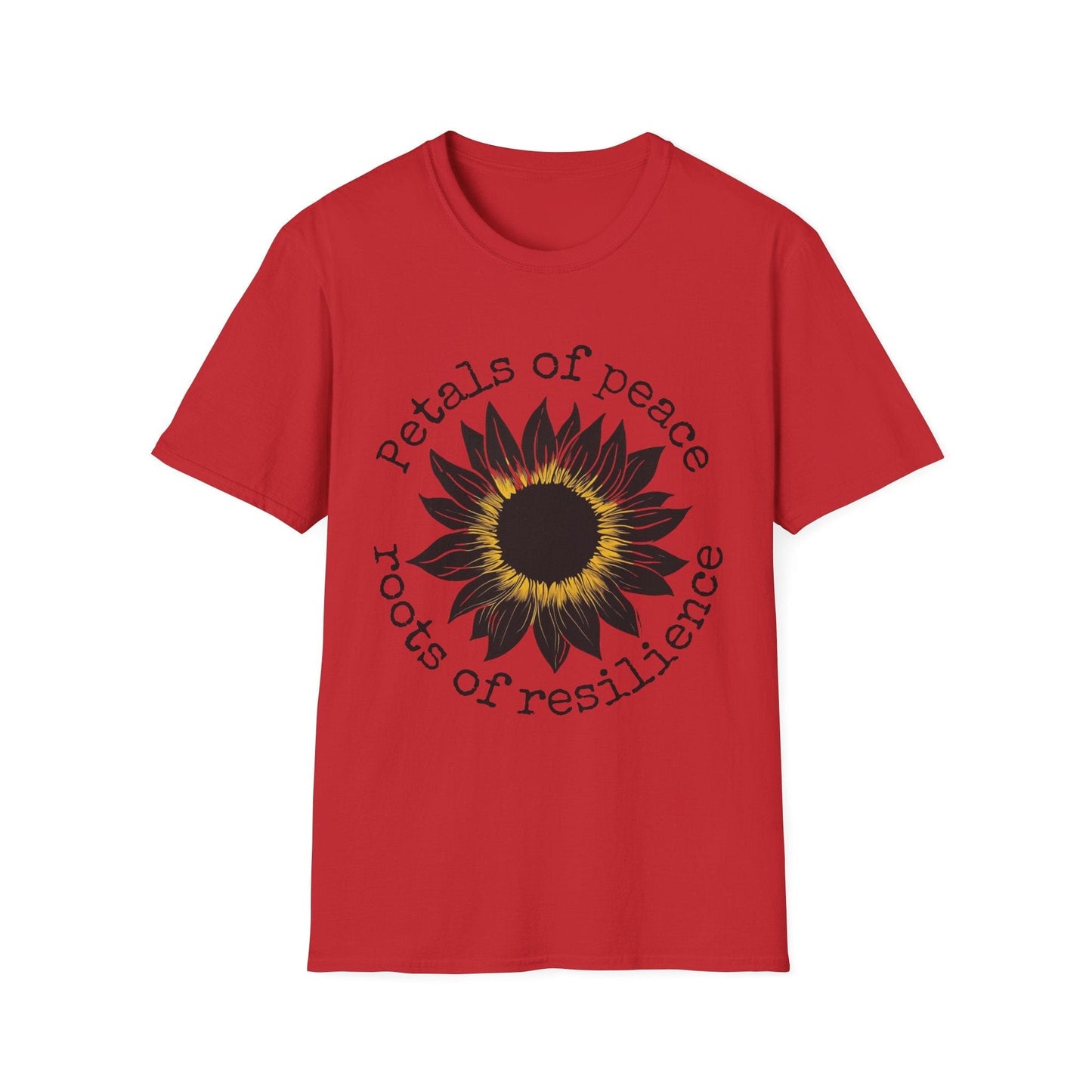 "Petals of Peace, Roots of Resilience" Black & Yellow Sunflower