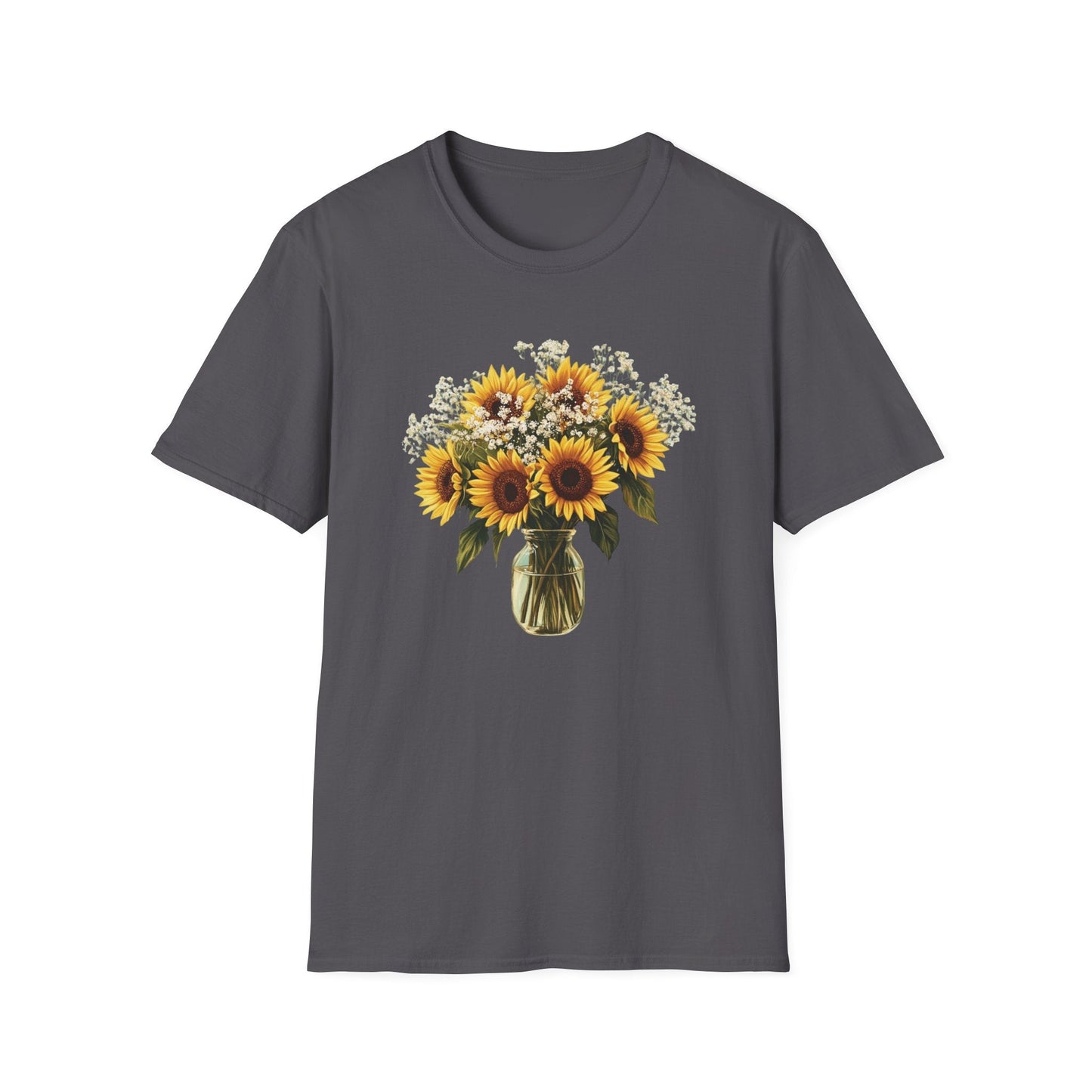Beautiful Sunflowers in a Vase  – T-shirt