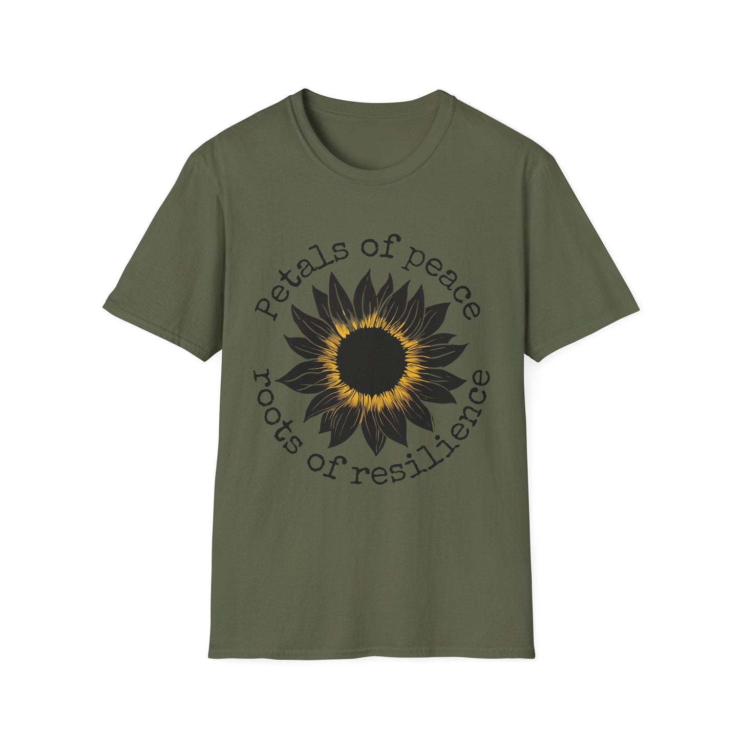 "Petals of Peace, Roots of Resilience" Black & Yellow Sunflower