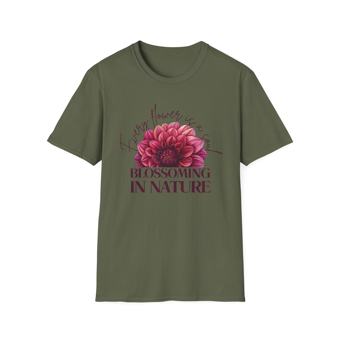 Dahlia Blossoming in Nature  – T-shirt
