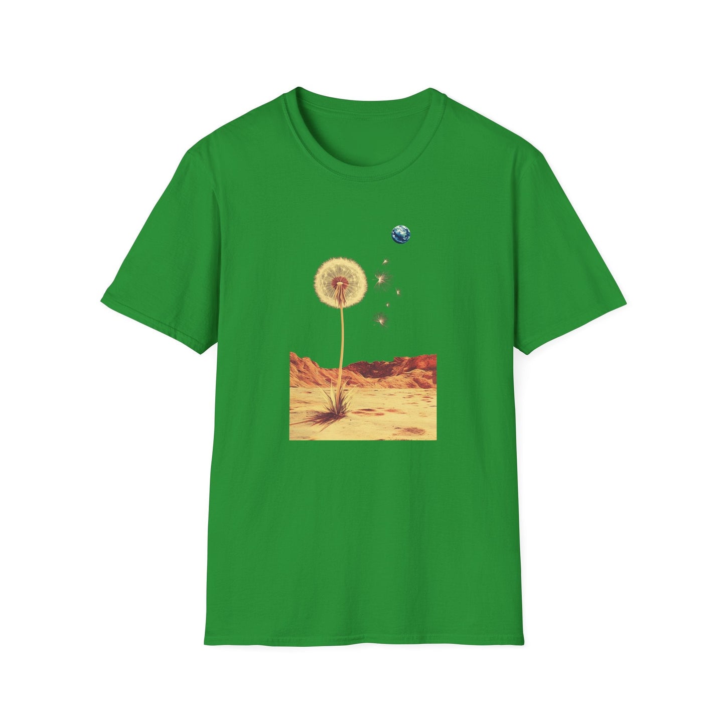 Dandelion Pappi Distant Earth – Terraforming of Mars  – T-shirt