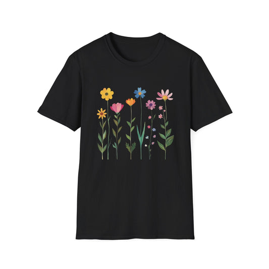 Burst of Colorful Flowers  – T-shirt