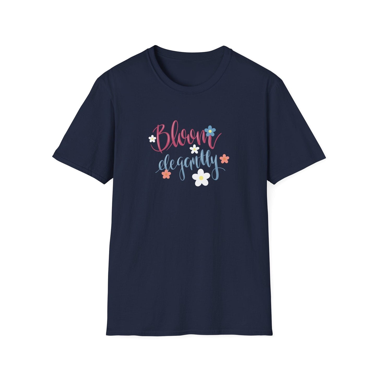 "Bloom Elegantly" Calligraphy  – T-shirt