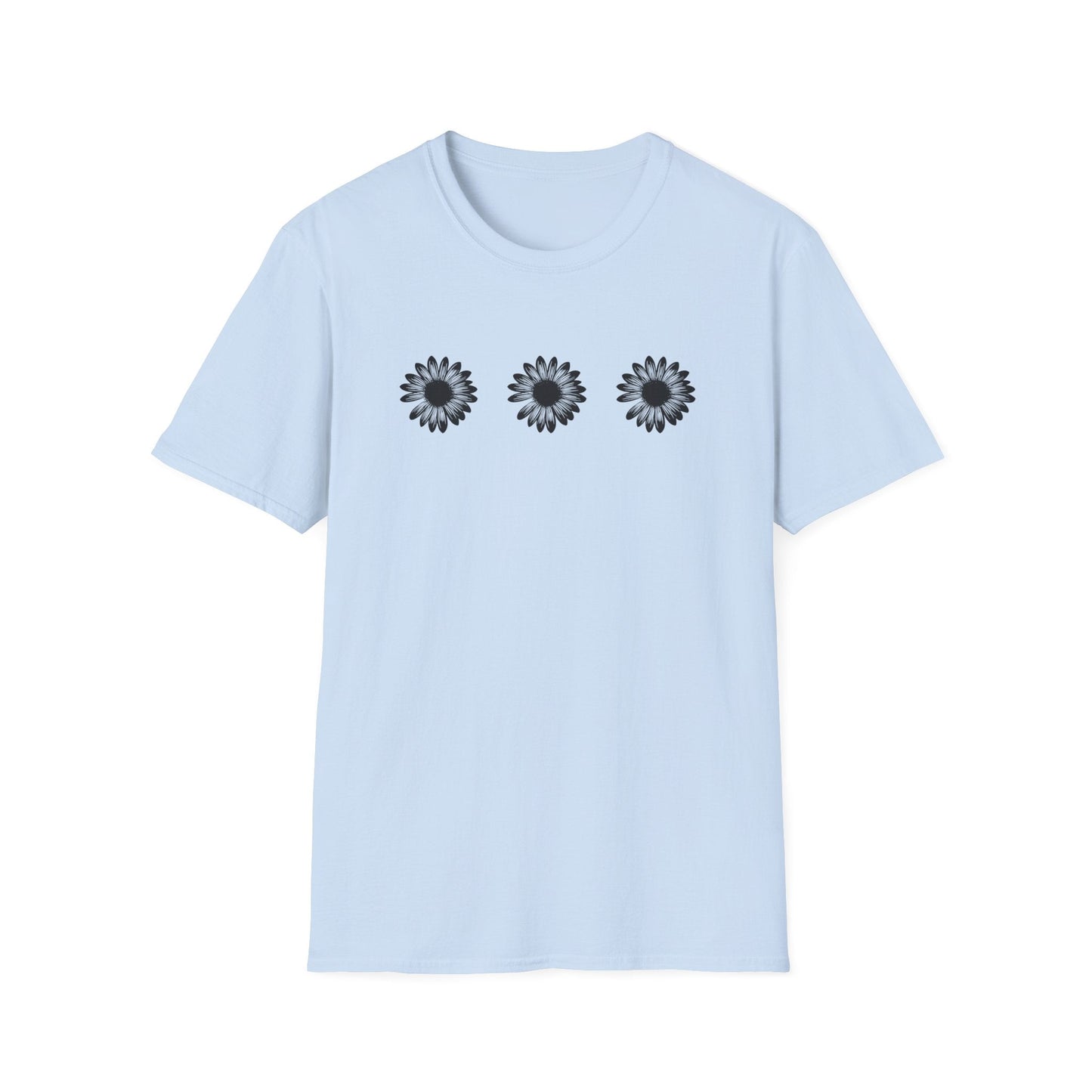 Triple Black Daisies  – T-shirt