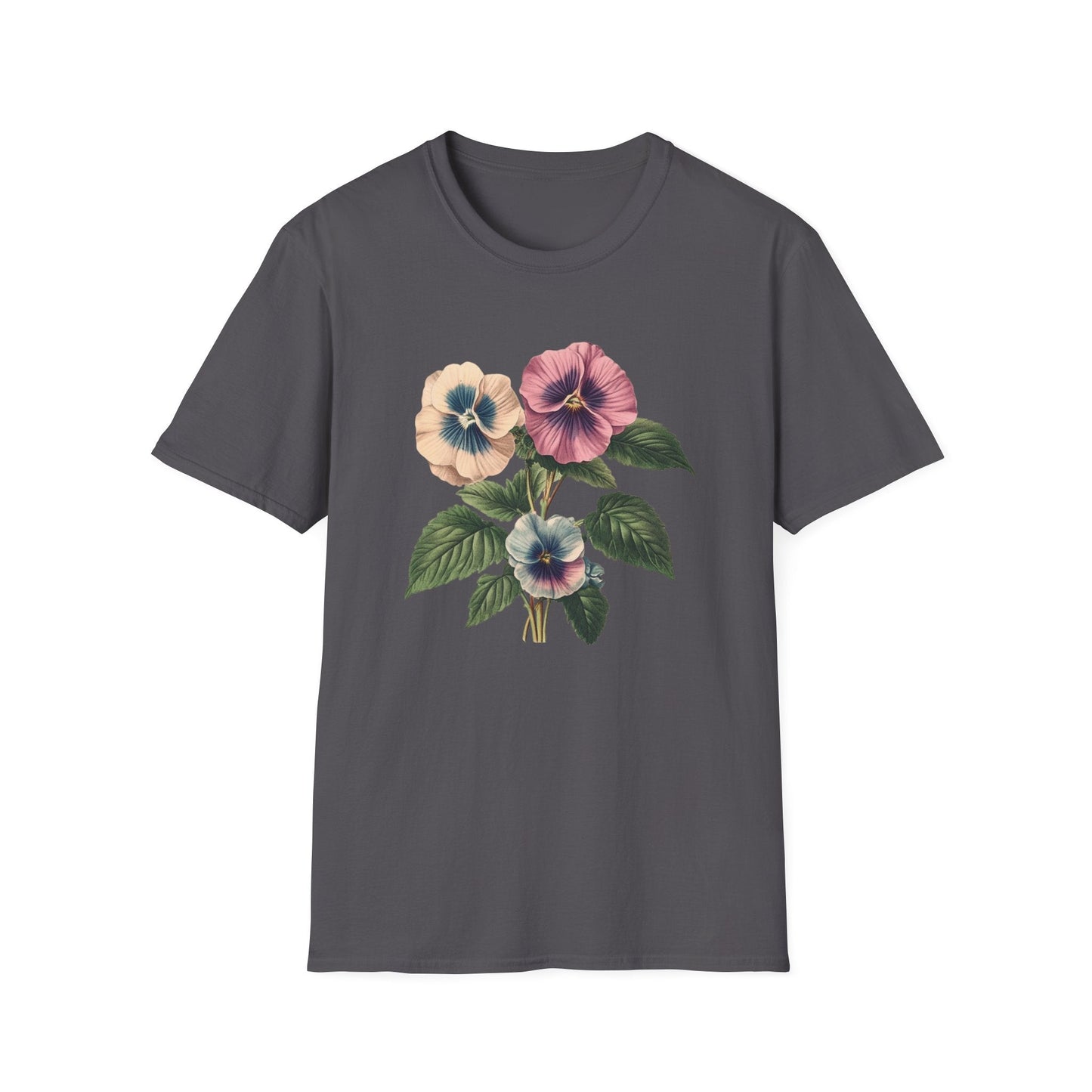 Beautiful Pansy Flowers  – T-shirt