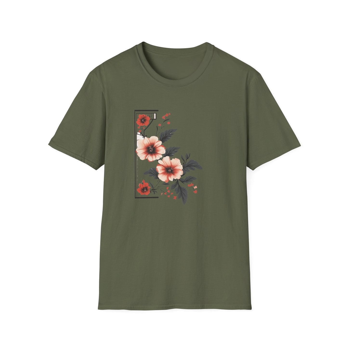 Half Frame Flowers  – T-shirt