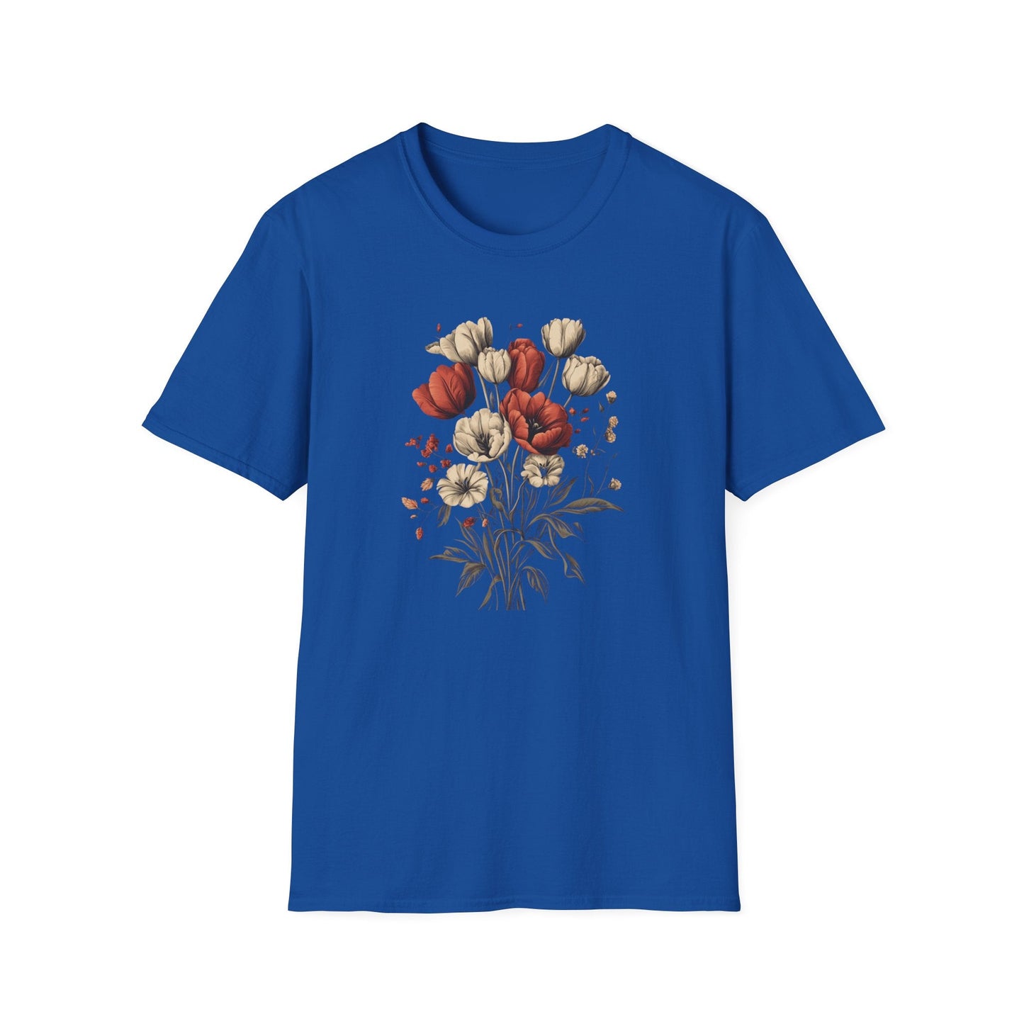 Dark Tulip Flowers  – T-shirt