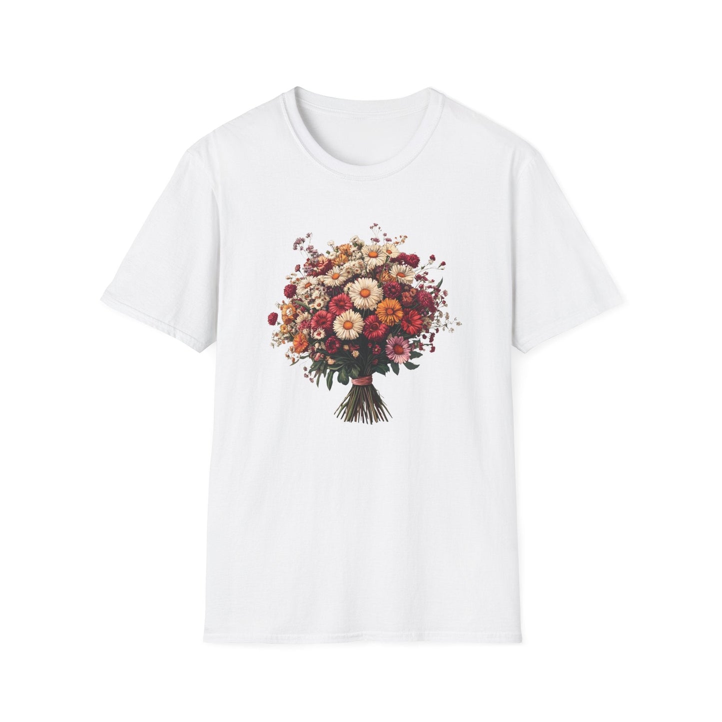 Bouquet  of Daisies of Many Colors  – T-shirt